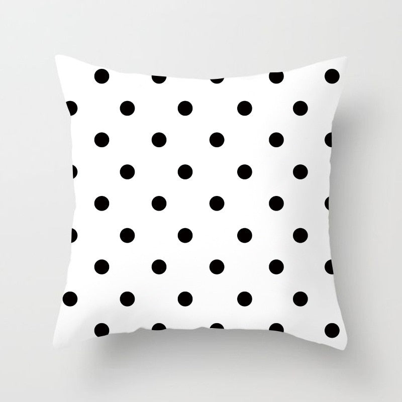Black And White Throw Pillow Cushion Cover-Multiple Options