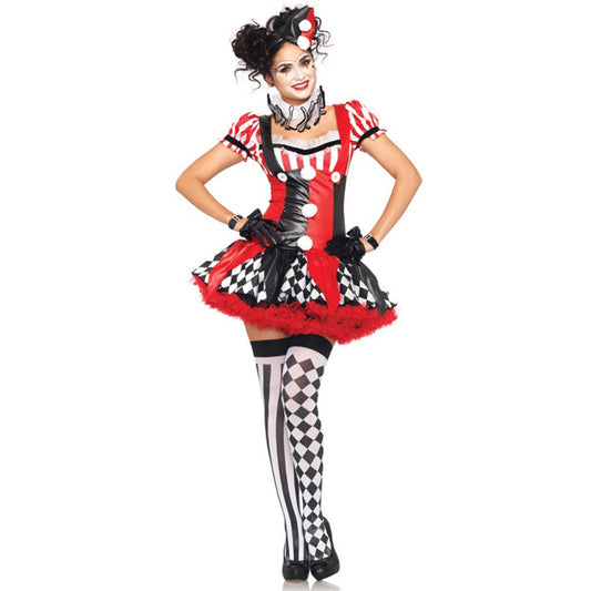 Funny Circus Clown Cosplay Costume