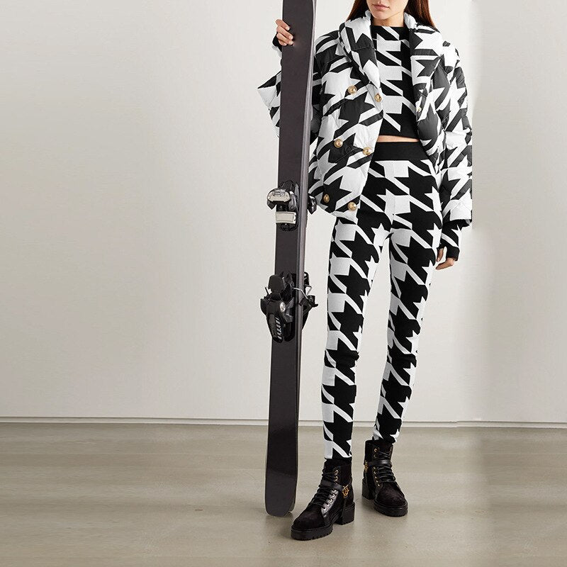 Down Jacket-Houndstooth