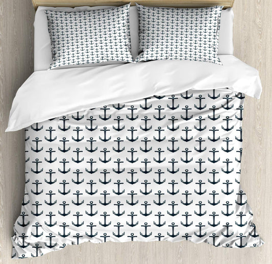 Vintage Anchor Duvet Cover Set-Multiple Options