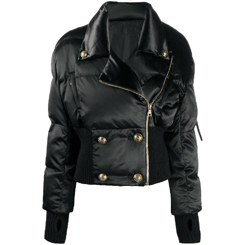 Down Coat Jacket-Black