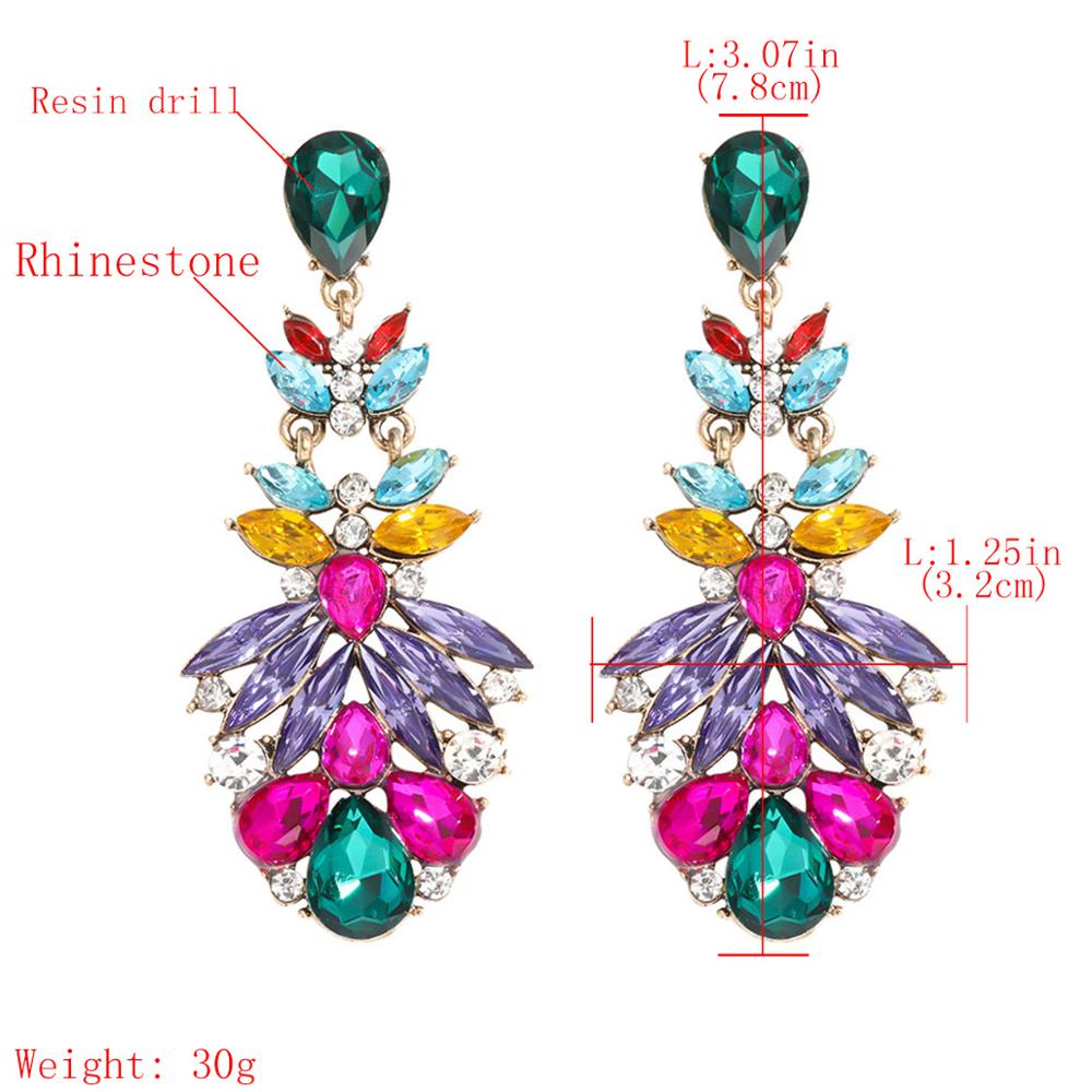Crystal Big Drop Earrings-Multiple Options