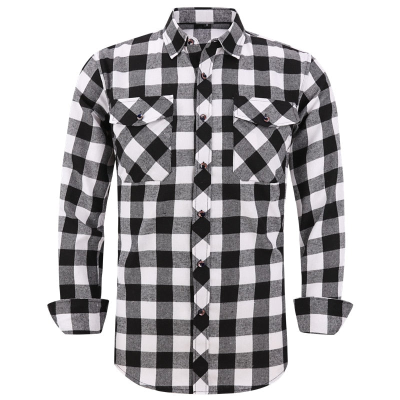 Plaid Long Sleeve Flannel Shirt-Multiple Options