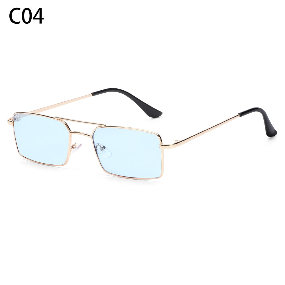 Vintage Retro Rimless Rectangle Unisex Sunglasses-Multiple Options