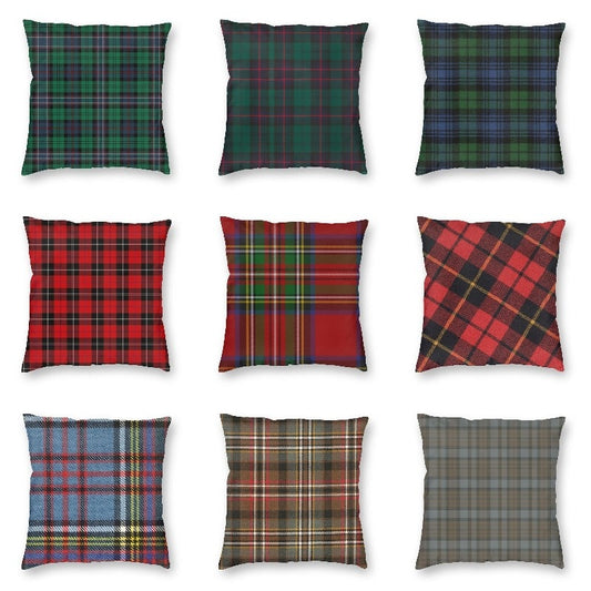 Tartan Pillow Covers-Multiple Options