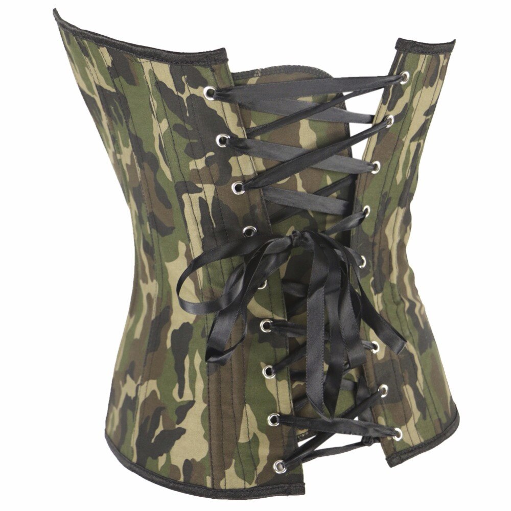 Camo Print Corset Top