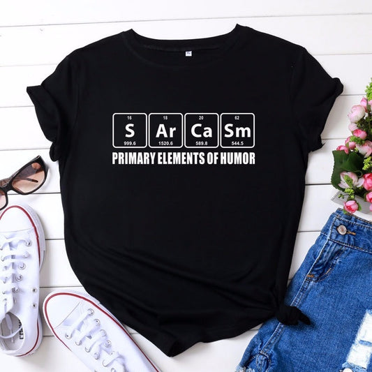 Sarcasm T-Shirt-Black/White