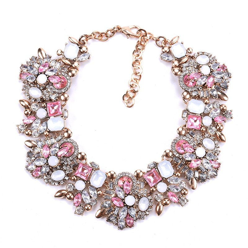 Statement Choker Necklace Crystal Rhinestone-Multiple Options