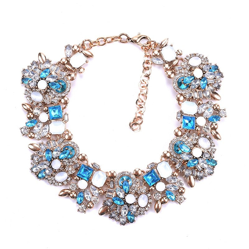 Statement Choker Necklace Crystal Rhinestone-Multiple Options