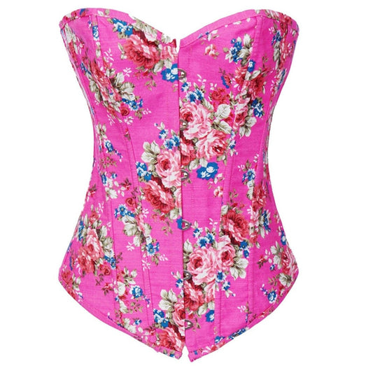 Strapless Floral Print Corset Top-Multiple Options