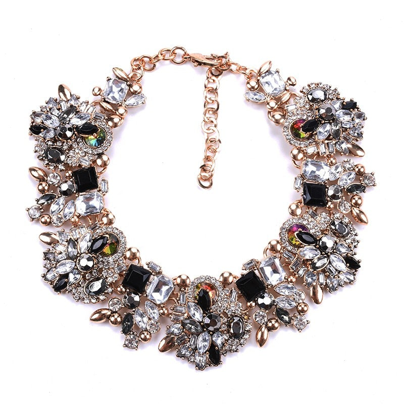 Statement Choker Necklace Crystal Rhinestone-Multiple Options