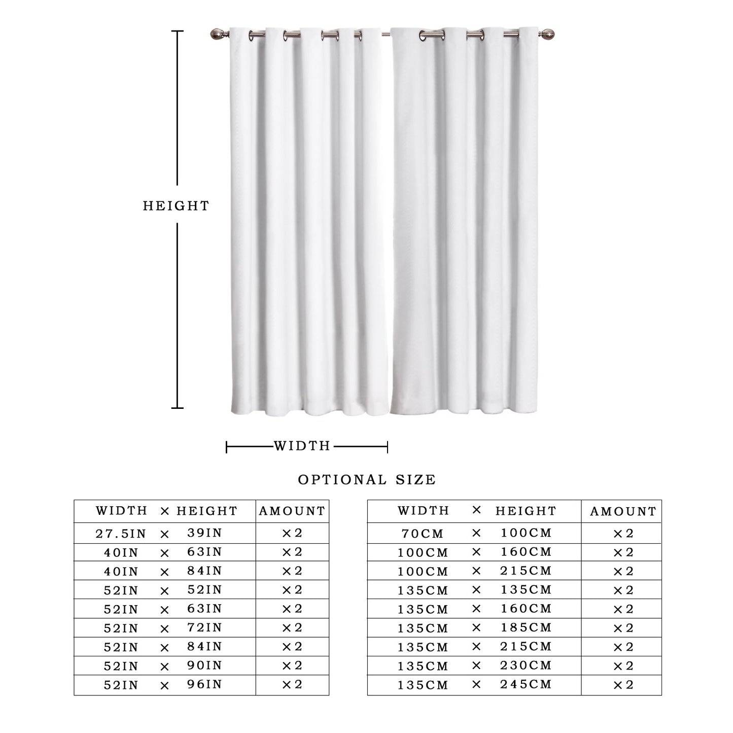 Plaid Window Curtain Drapes-Multiple Options