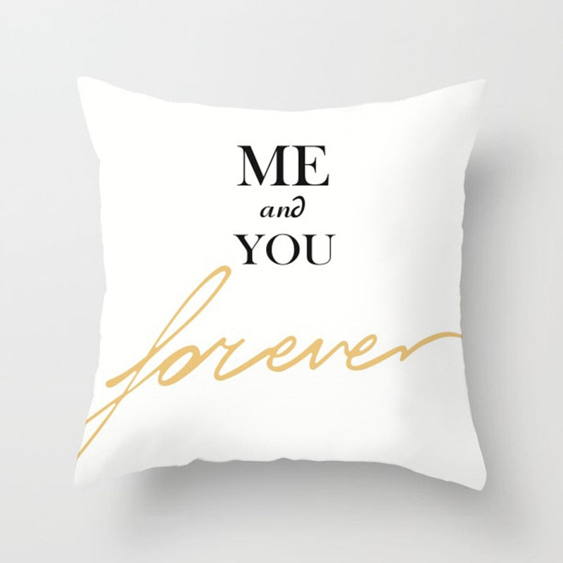 Black And White Throw Pillow Cushion Cover-Multiple Options