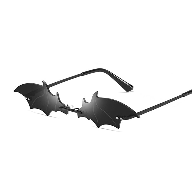 Rimless Bat Shaped Sunglasses-Multiple Options