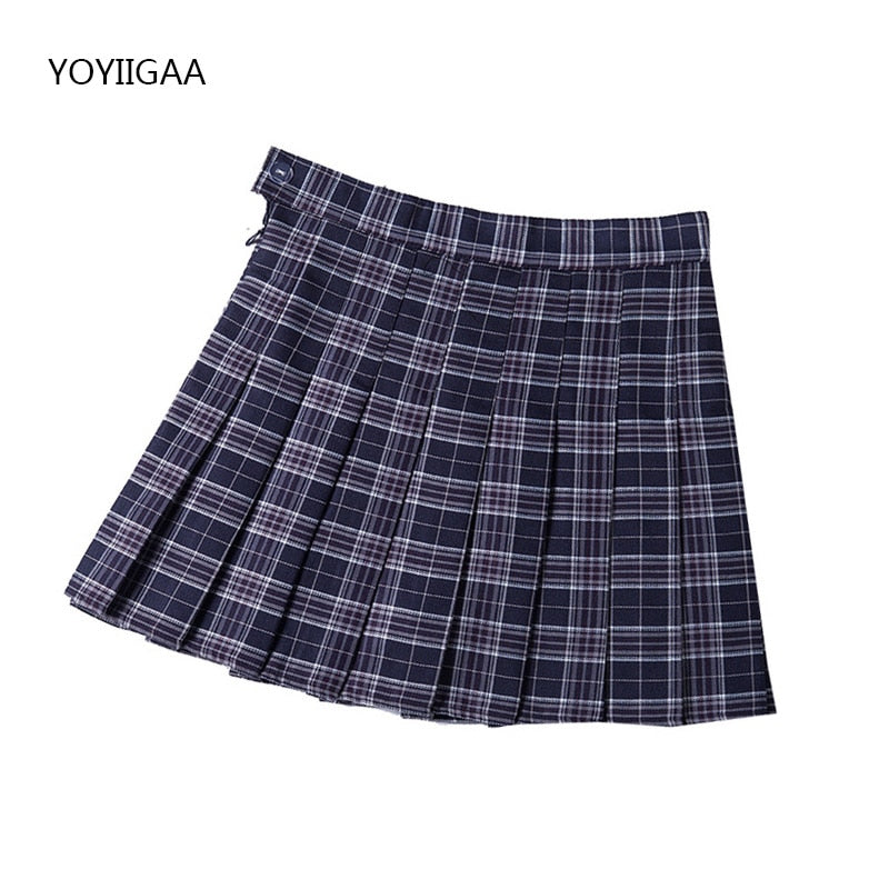 High Waist Pleated A-line Skirts-Black/White/Multiple Options