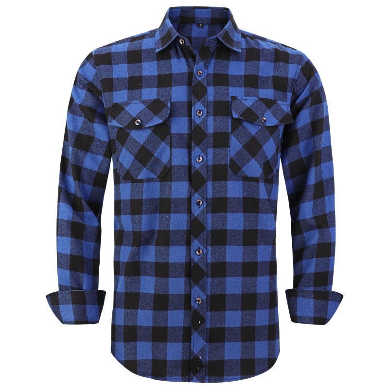 Plaid Long Sleeve Flannel Shirt-Multiple Options
