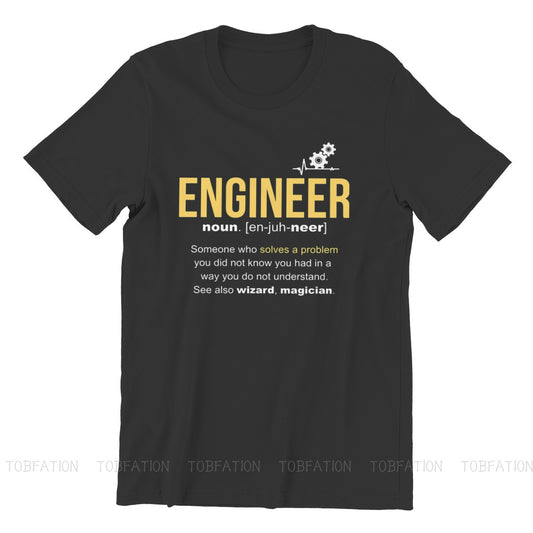 Engineer Definition Unisex T Shirt-Black