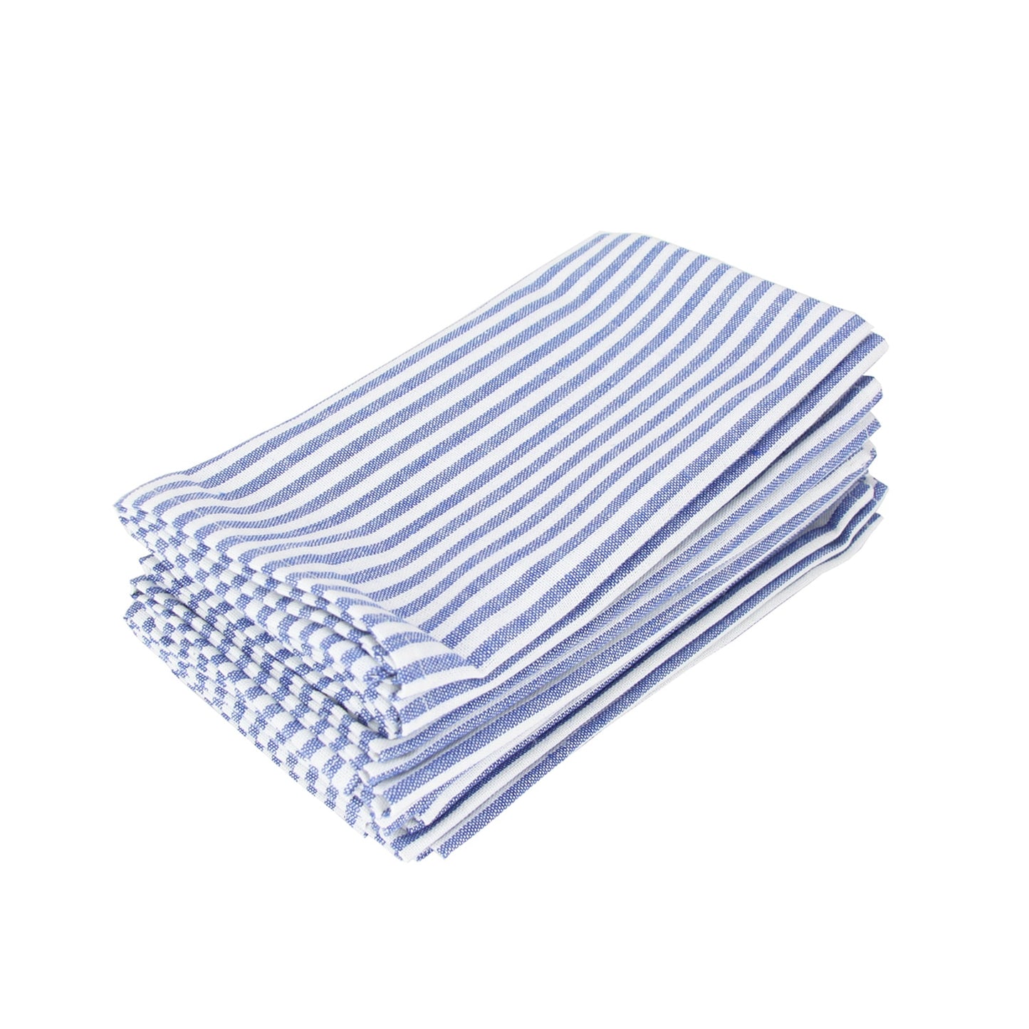 Striped Linen Cotton Blend Cloth Napkins Set of 12-Multiple Options