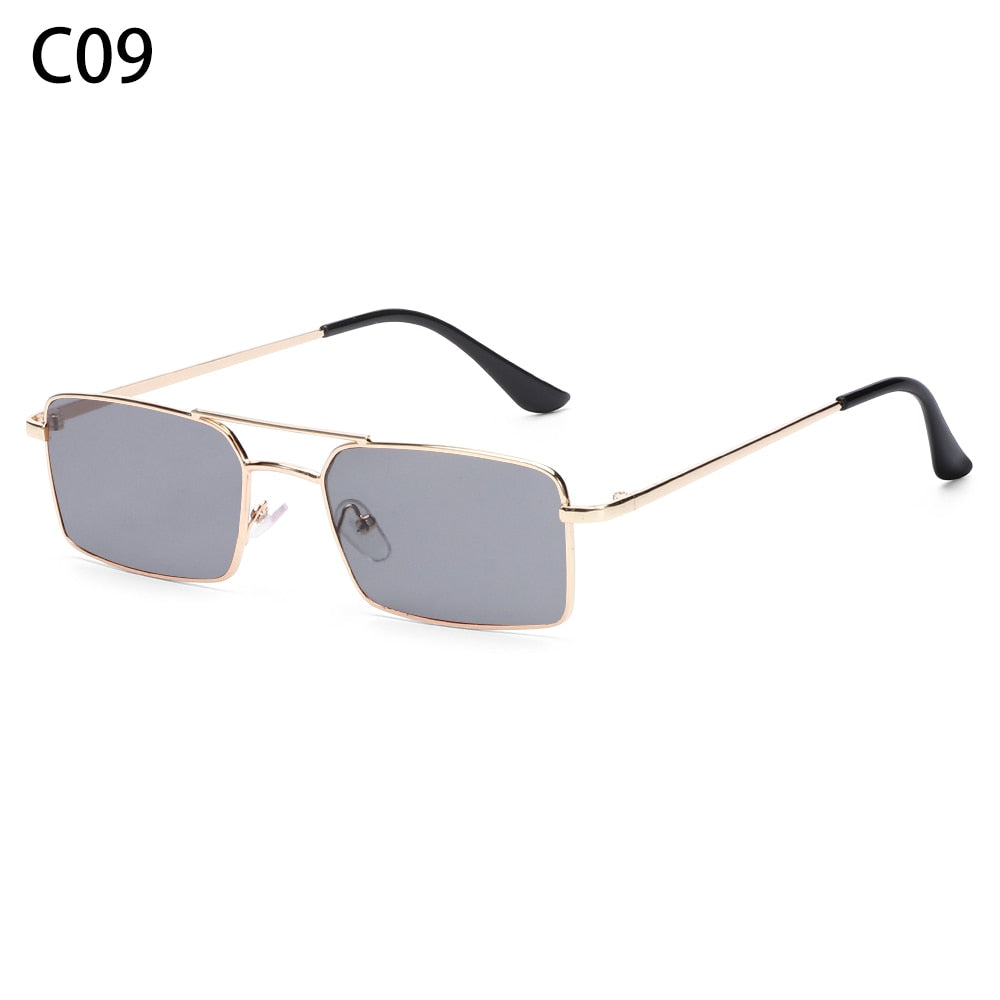Vintage Retro Rimless Rectangle Unisex Sunglasses-Multiple Options