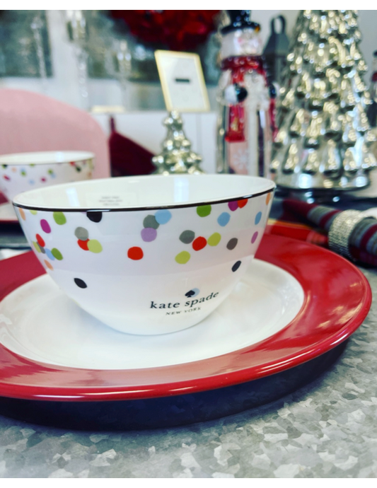 Kate Spade Cereal/ Soup Bowl Market Street by Lenox NWT