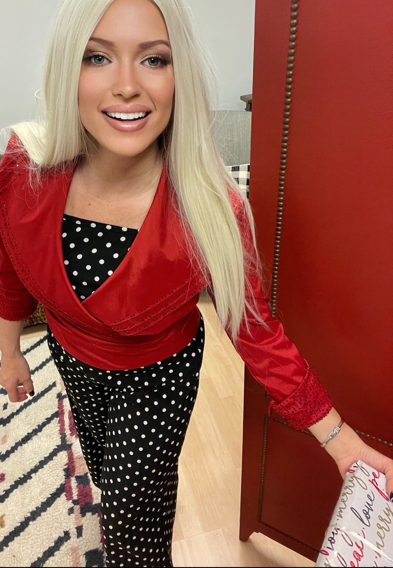 Jackie Jon New York Sequin Top-Red NWT