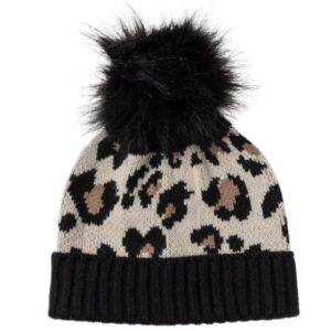 Francesca's Gabby Beanie Hat-Leopard NWT