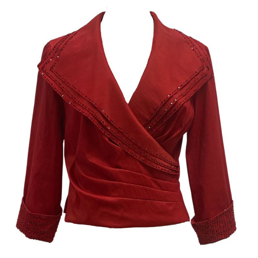 Jackie Jon New York Sequin Top-Red NWT
