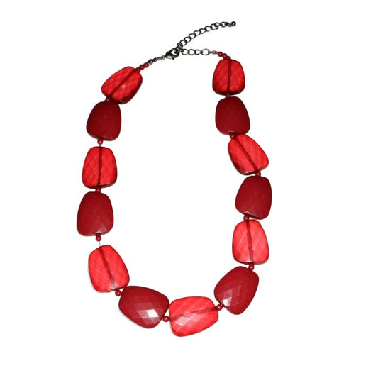 Acrylic Necklace-Red
