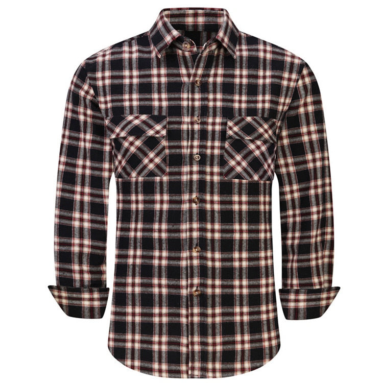 Plaid Long Sleeve Flannel Shirt-Multiple Options