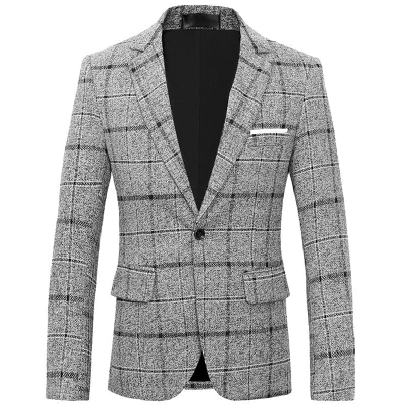 Plaid Suit Blazer Jacket Coat-Multiple Options