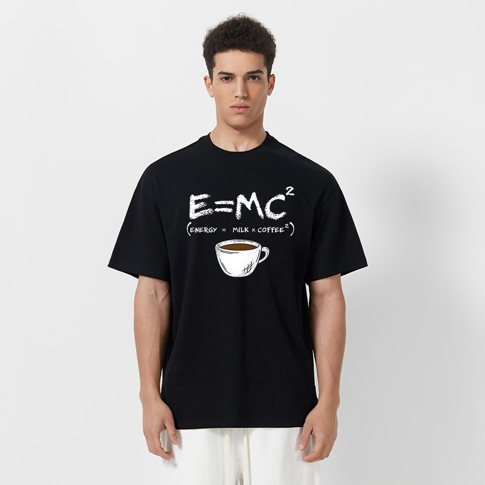 Energy = Milk + Coffee T Shirt-Black