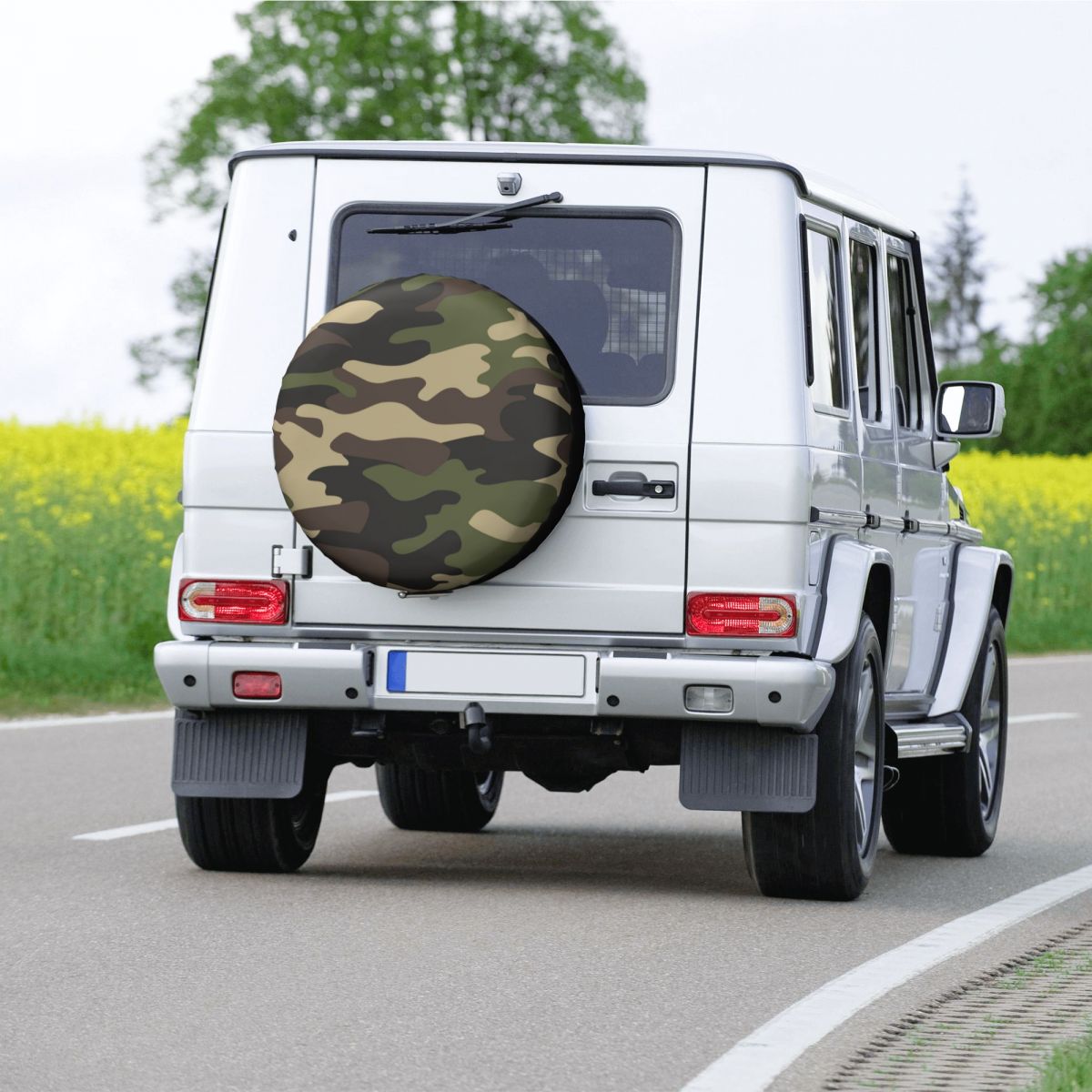 Green Brown Military Camouflage Spare Tire Cover-Multiple Options