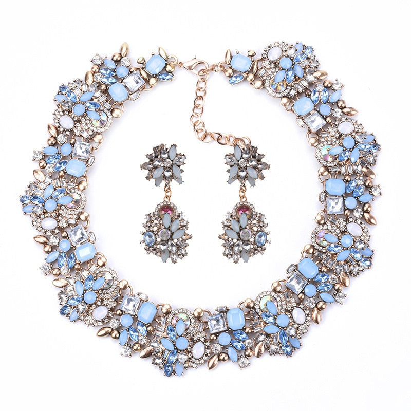 Statement Choker Necklace Crystal Rhinestone-Multiple Options