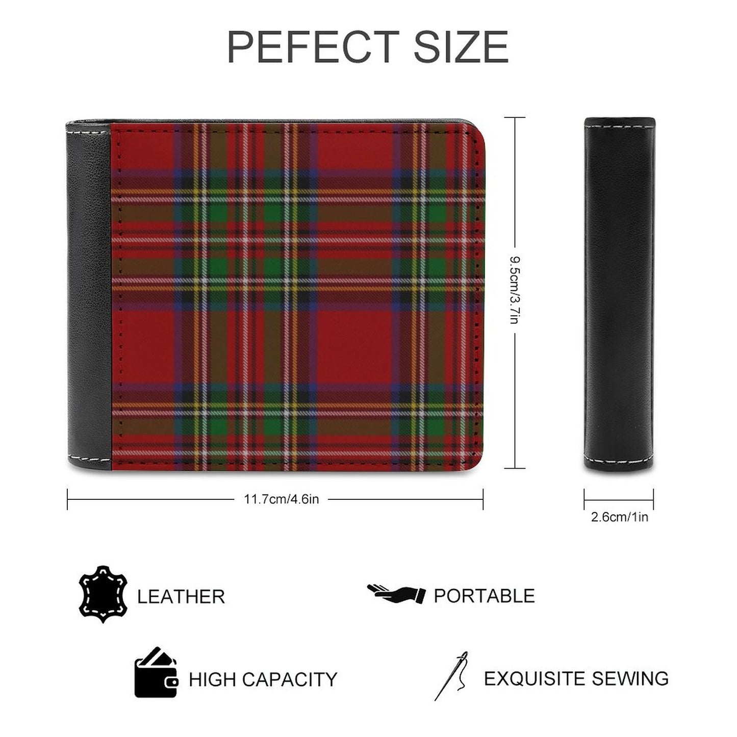Red Tartan Plaid Wallet