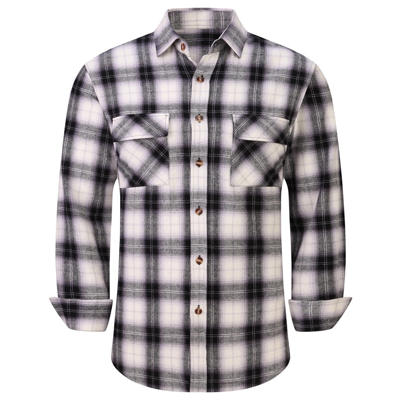 Plaid Long Sleeve Flannel Shirt-Multiple Options