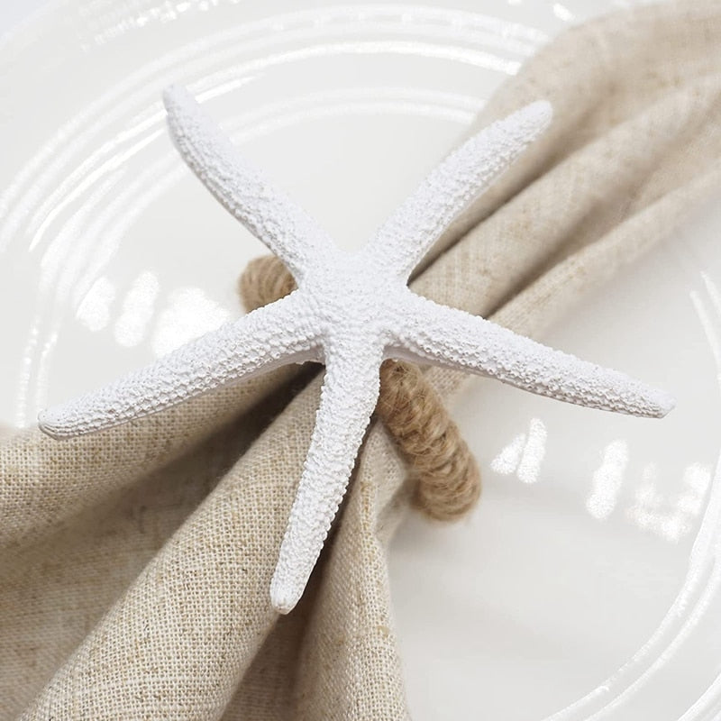 Starfish Napkin Rings-Set of 8