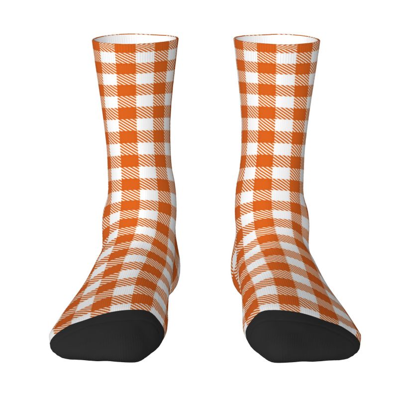 Black Tartan Plaid Unisex Socks-Multiple Options