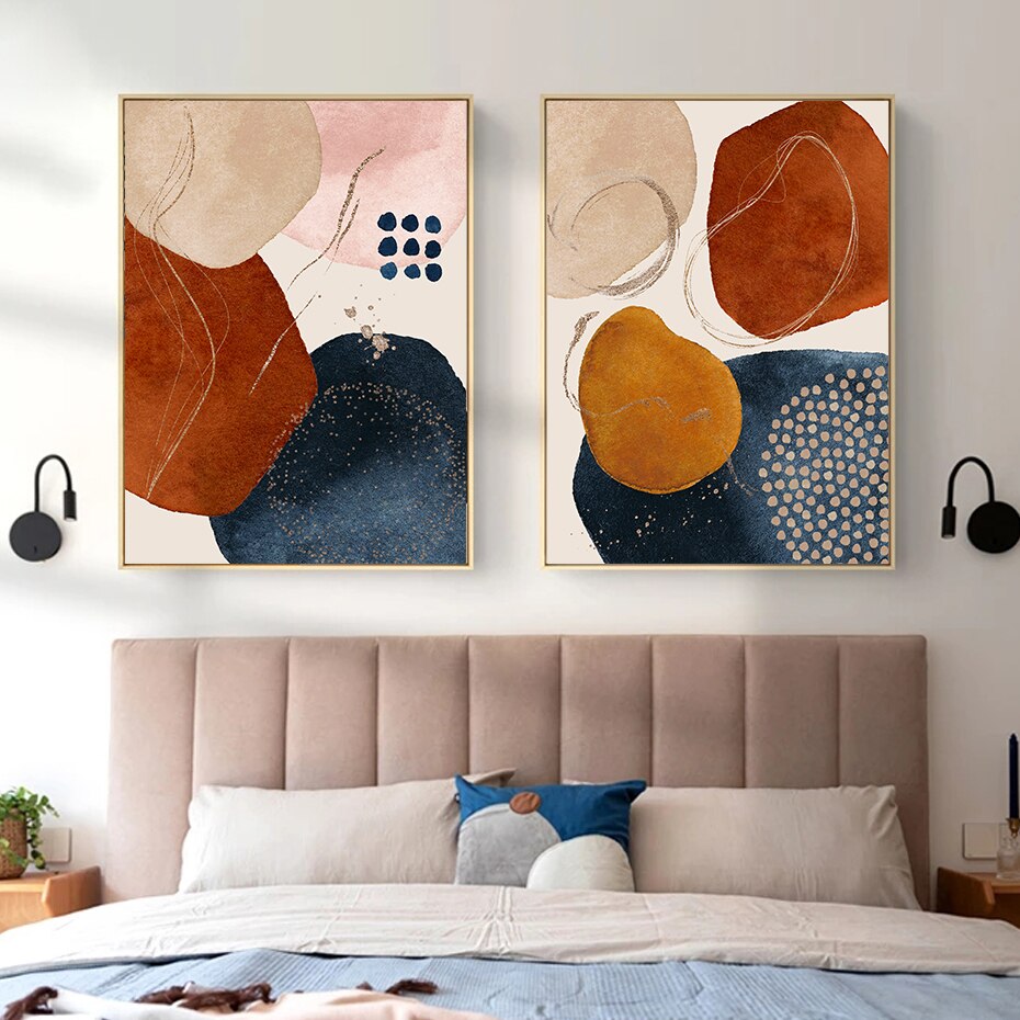 Mid Century Modern Abstract Wall Art Prints-Multiple Options