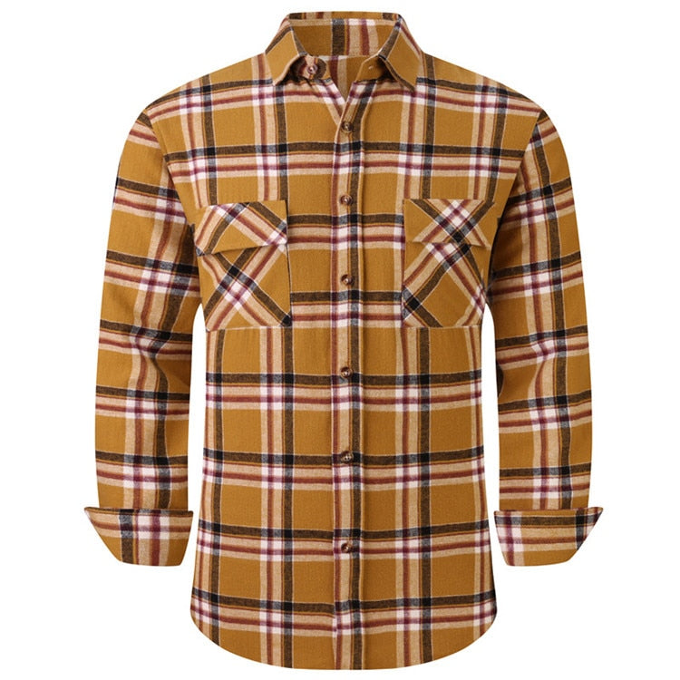Plaid Long Sleeve Flannel Shirt-Multiple Options