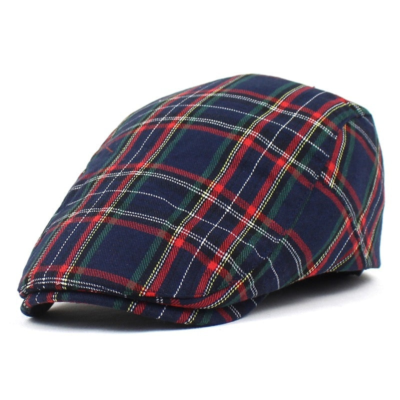 Vintage Plaid Beret Hat-Multiple Options