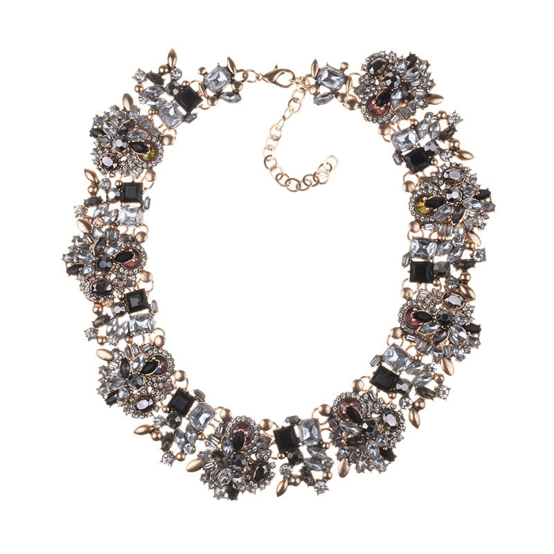 Statement Choker Necklace Crystal Rhinestone-Multiple Options