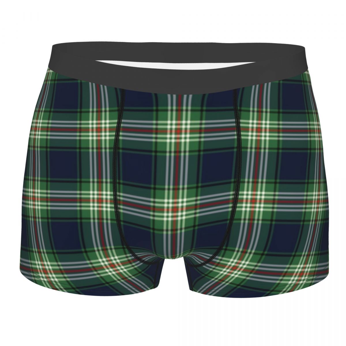Ancient Scottish Tartan Underwear Print Geometric Plaid Boxer Short Briefs-Multiple Options