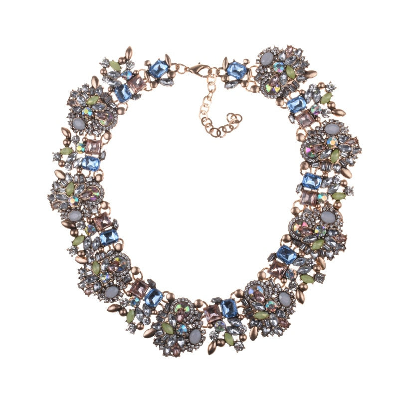 Statement Choker Necklace Crystal Rhinestone-Multiple Options