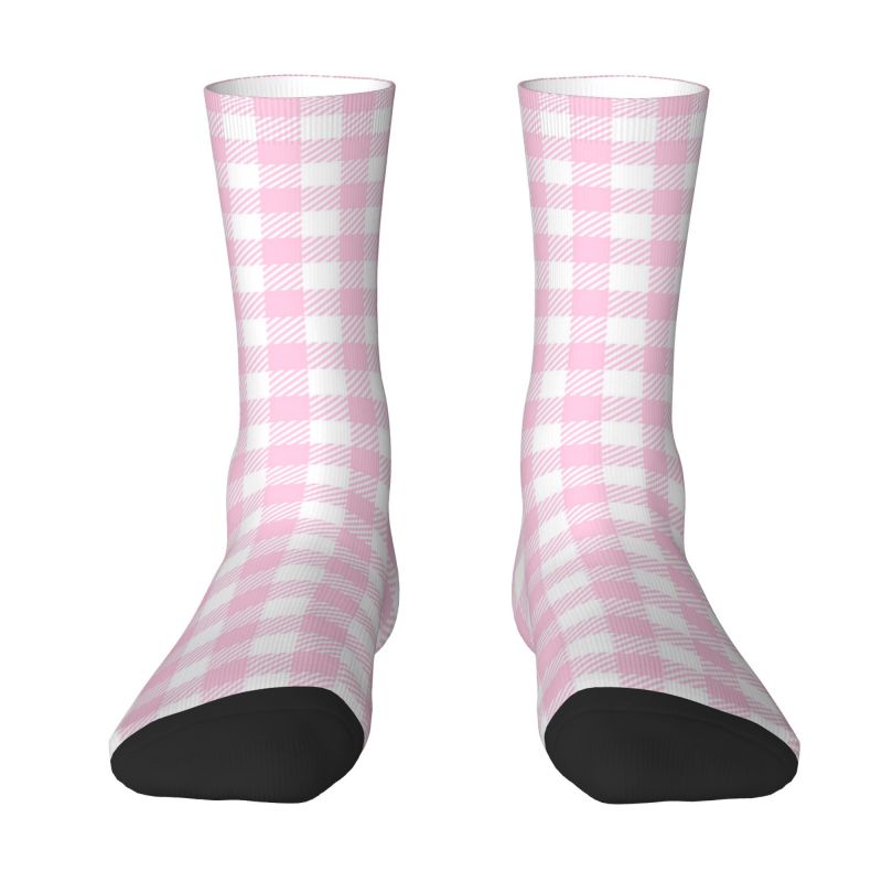 Black Tartan Plaid Unisex Socks-Multiple Options