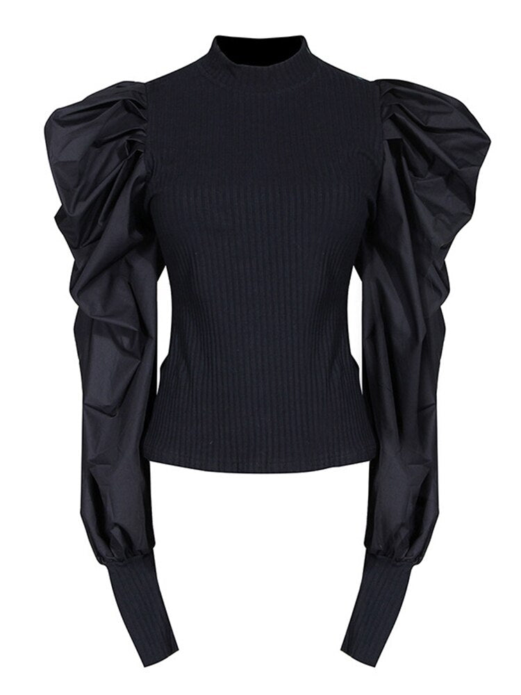 Puff Sleeve Sweater Top-Multiple Options
