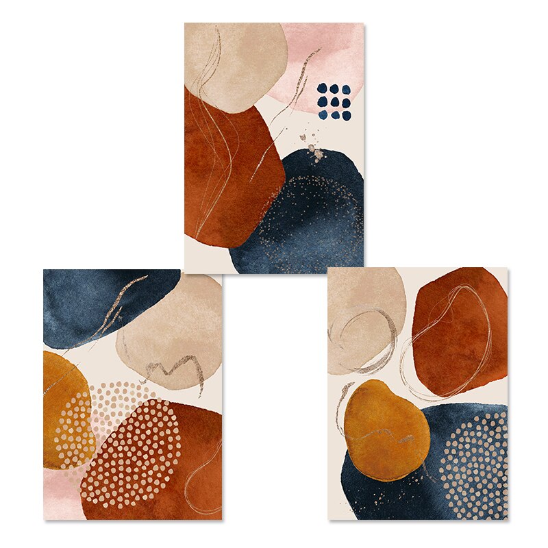 Mid Century Modern Abstract Wall Art Prints-Multiple Options