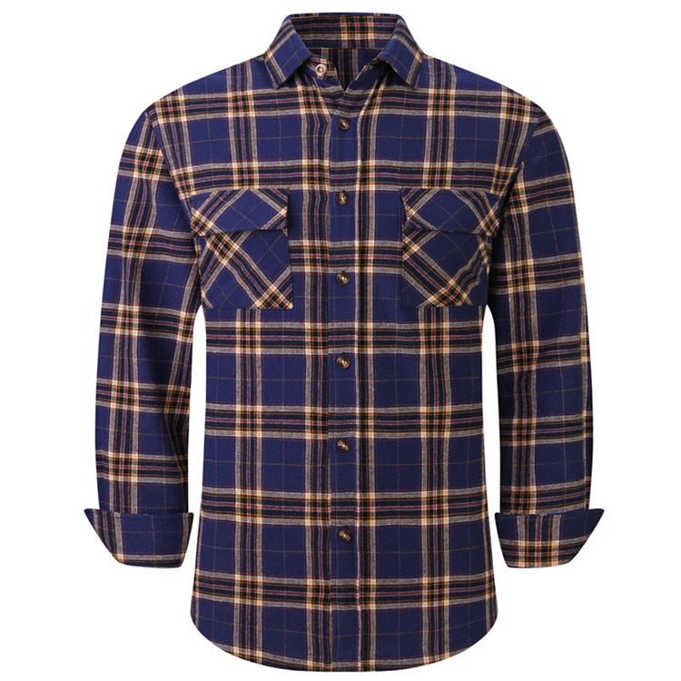 Plaid Long Sleeve Flannel Shirt-Multiple Options