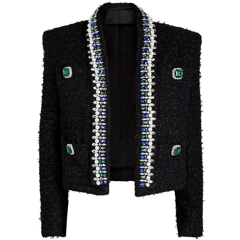 Woolen Beaded Jacket/Skirt