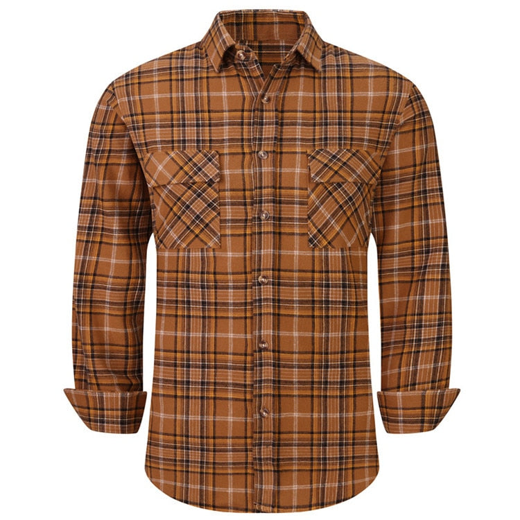 Plaid Long Sleeve Flannel Shirt-Multiple Options