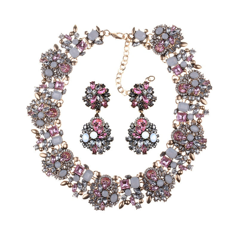 Statement Choker Necklace Crystal Rhinestone-Multiple Options